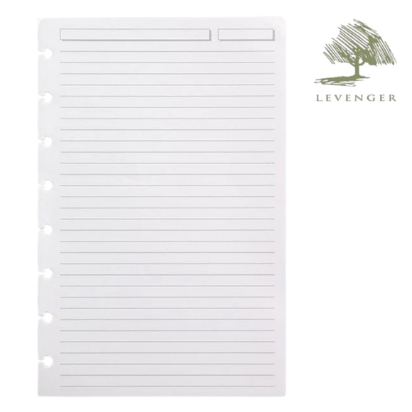 NWT Levenger Ruled 8 Discbound Refill Paper (300 sheets) - Picture 4 of 4